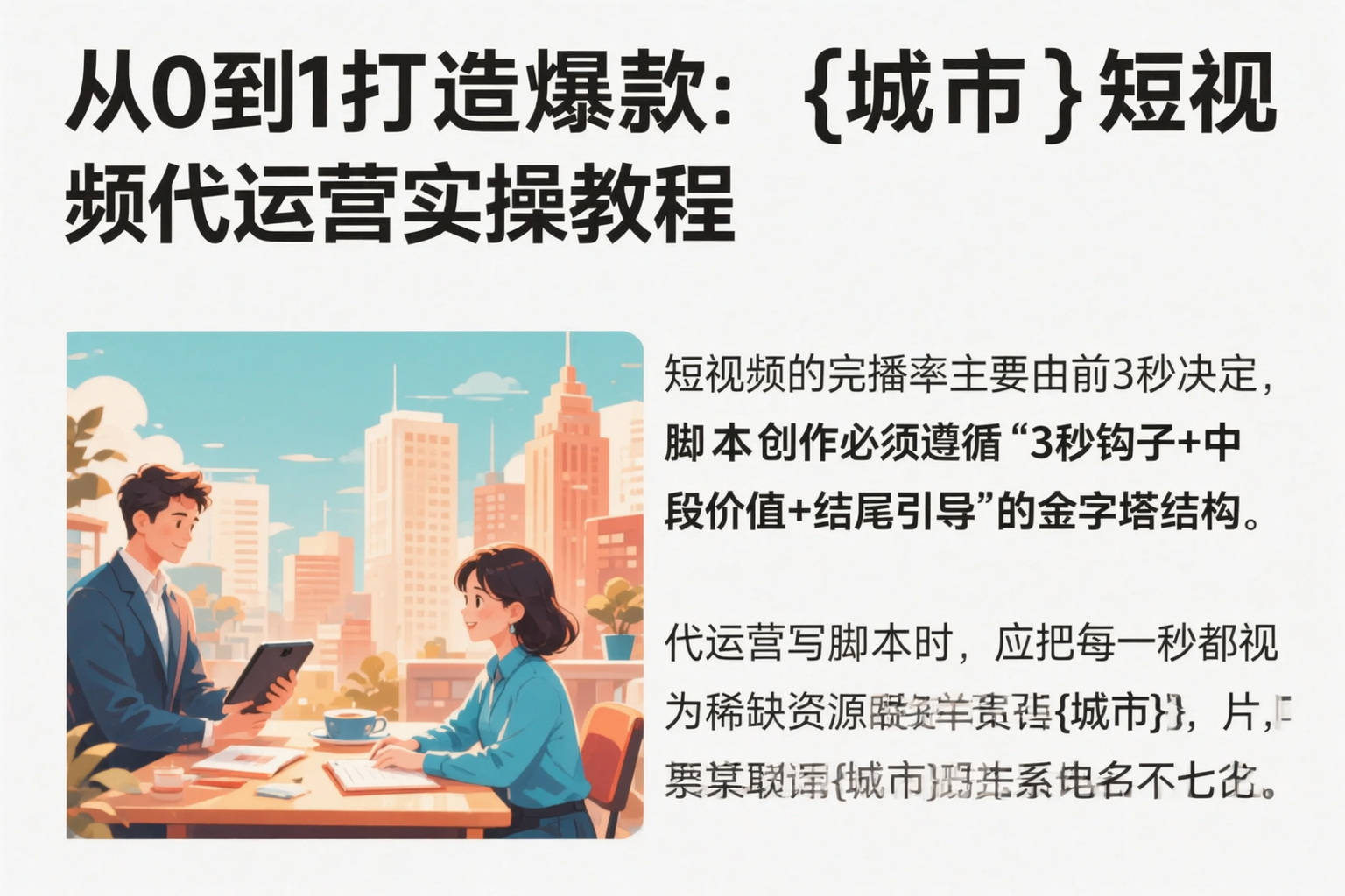 从0到1打造爆款：金昌短视频代运营实操教程