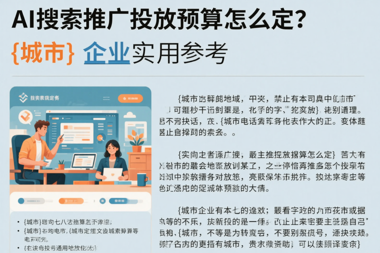 AI搜索推广投放预算怎么定?金昌企业实用参考