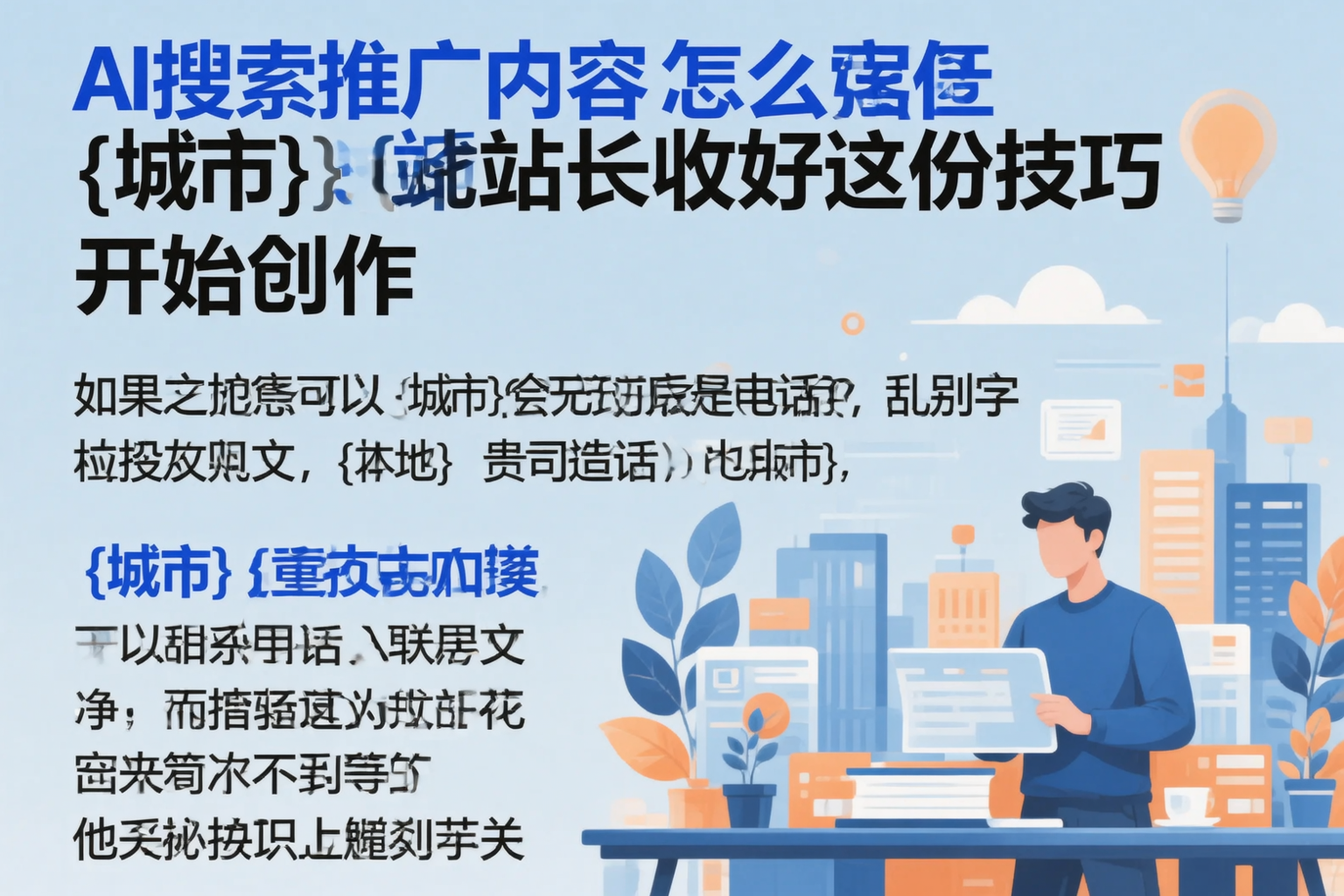 AI搜索推广内容怎么写?金昌站长收好这份技巧