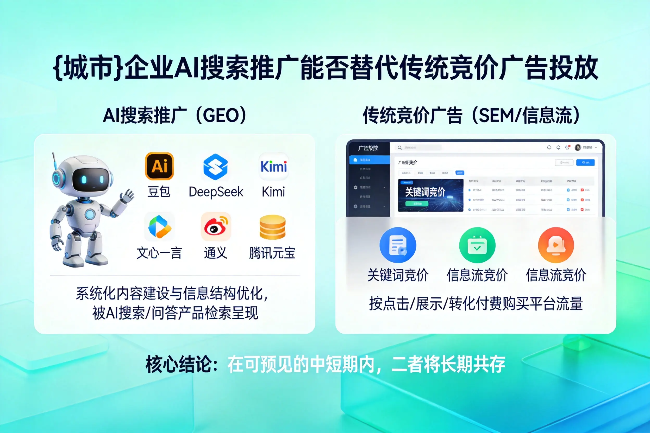金昌企业AI搜索推广能否替代传统竞价广告投放