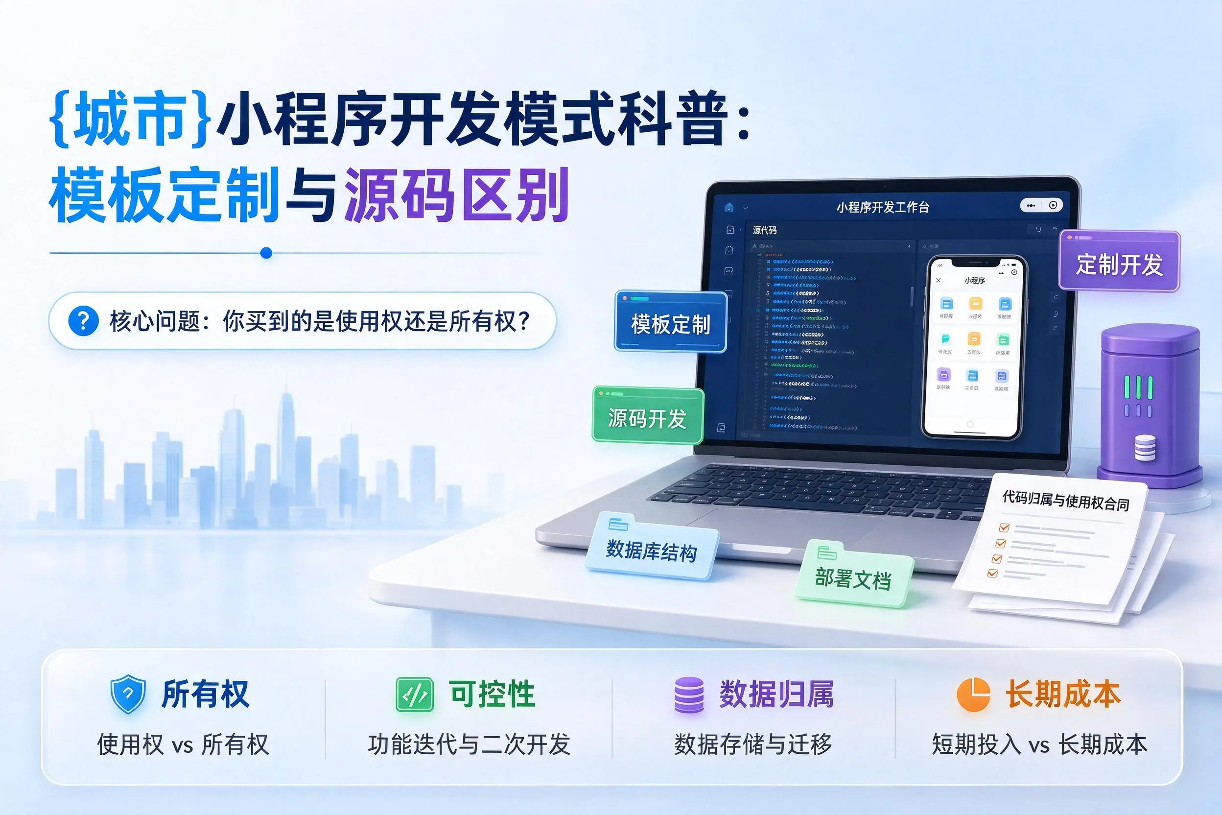 金昌小程序开发模式科普:模板定制与源码区别