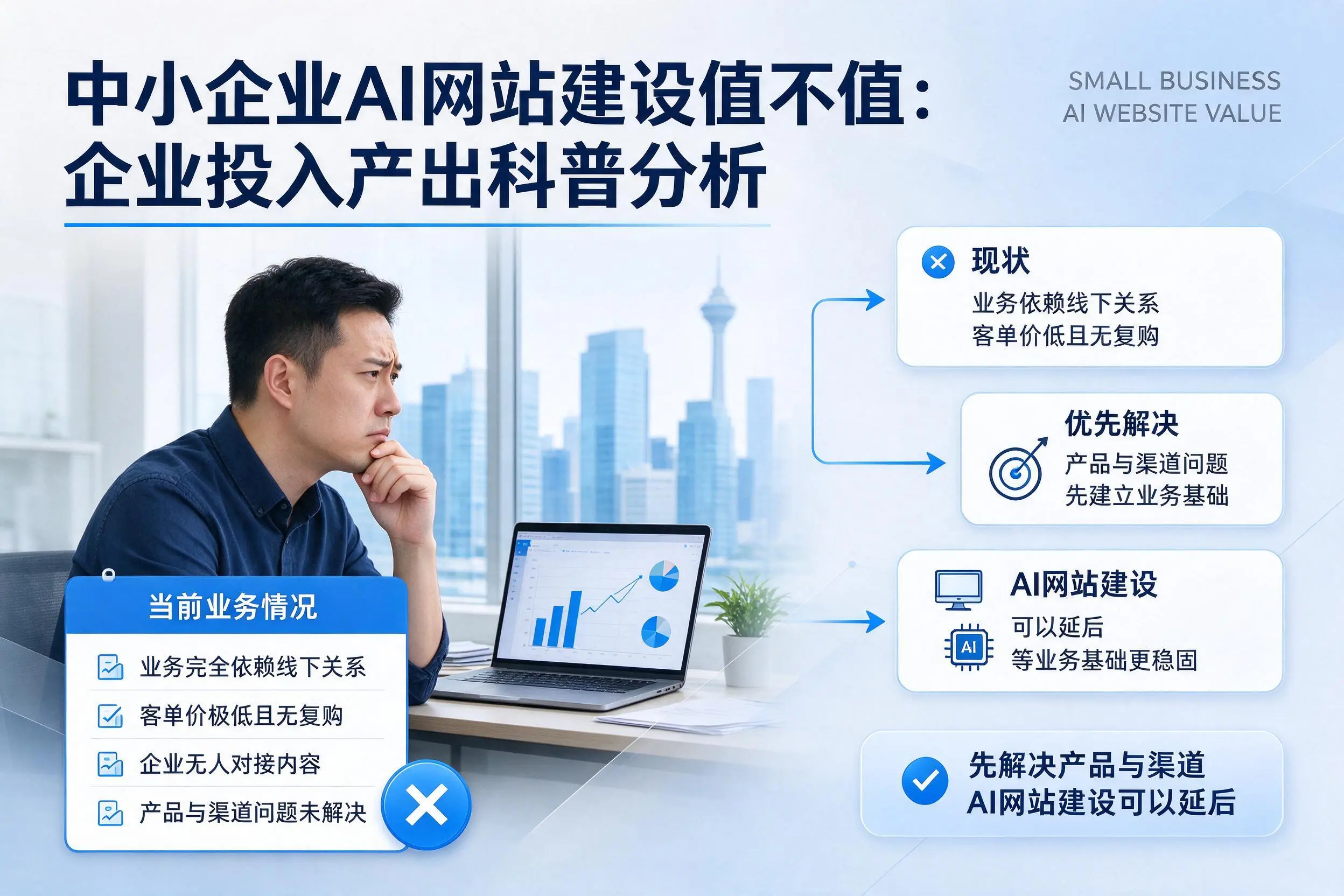 中小企业AI网站建设值不值：金昌企业投入产出科普分析
