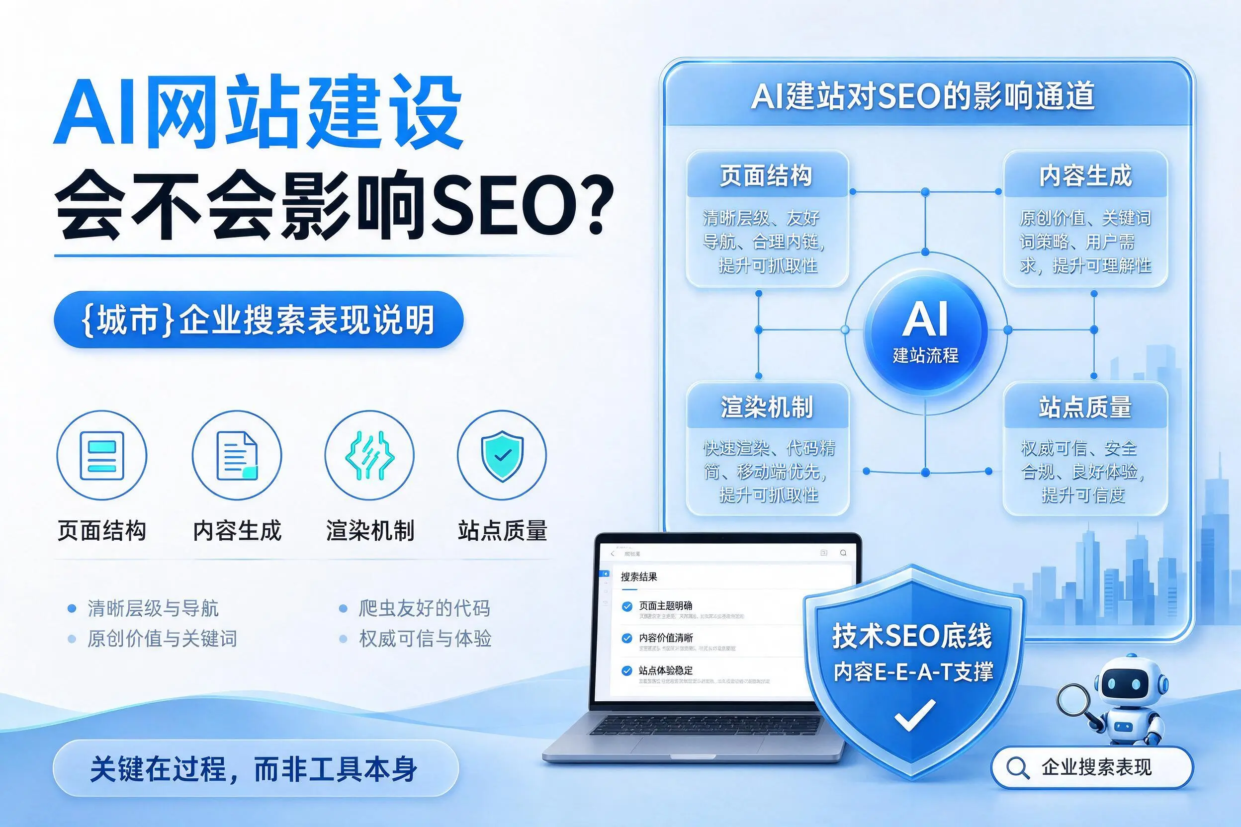 AI网站建设会不会影响SEO？金昌企业搜索表现说明