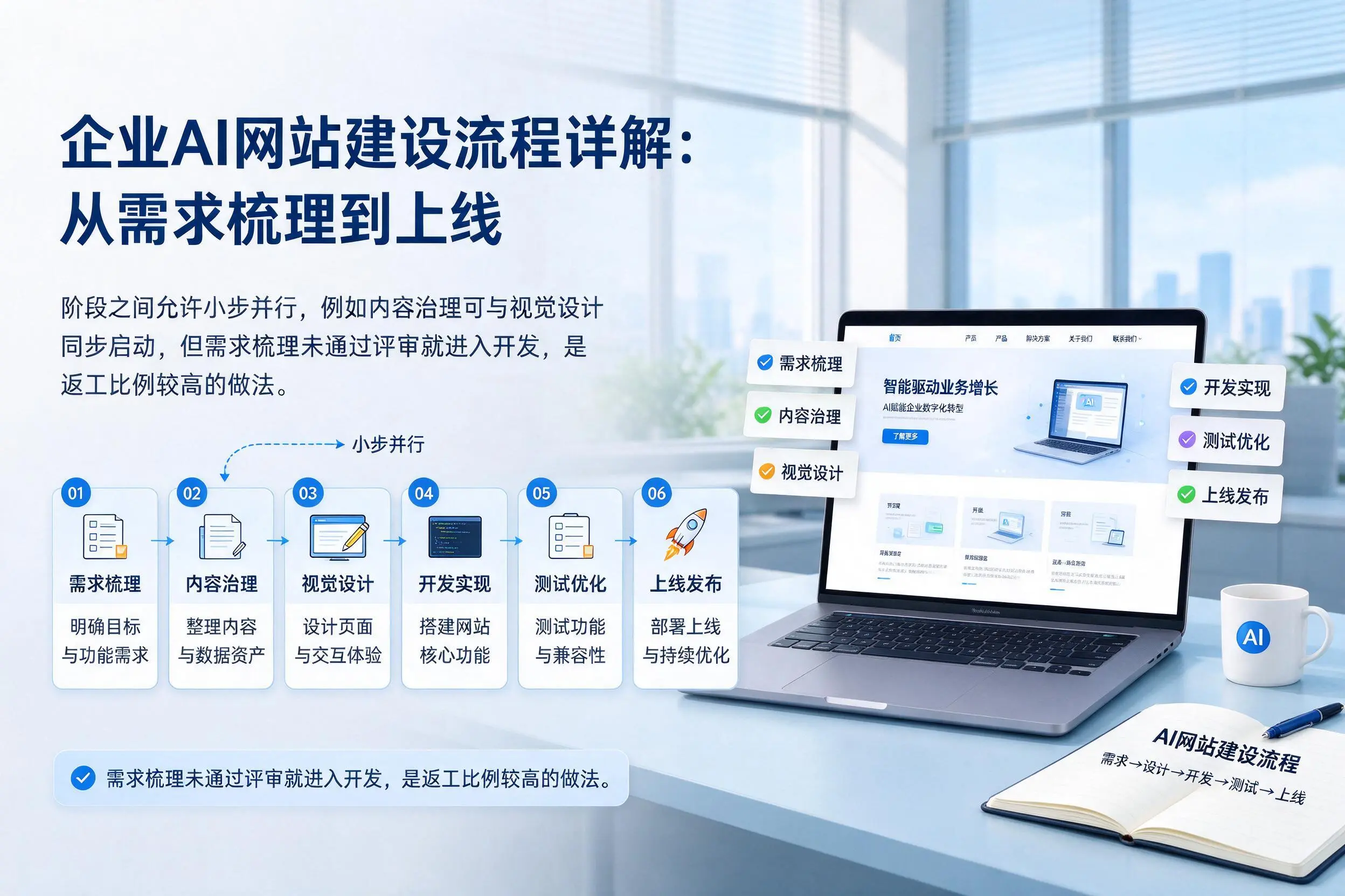 金昌企业AI网站建设流程详解：从需求梳理到上线