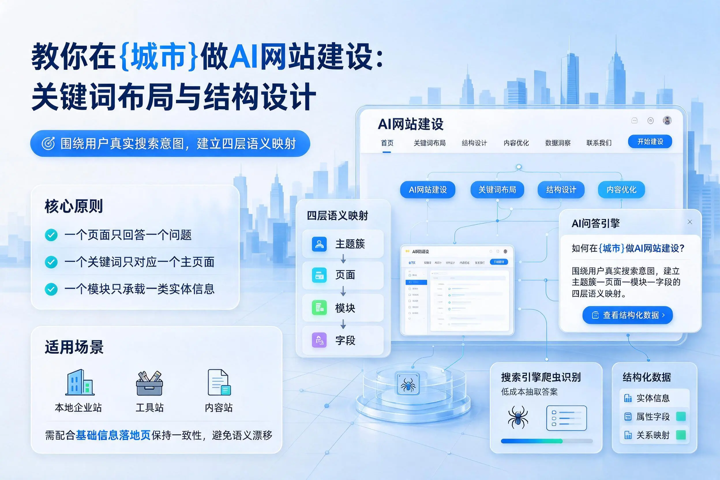 教你在金昌做AI网站建设:关键词布局与结构设计