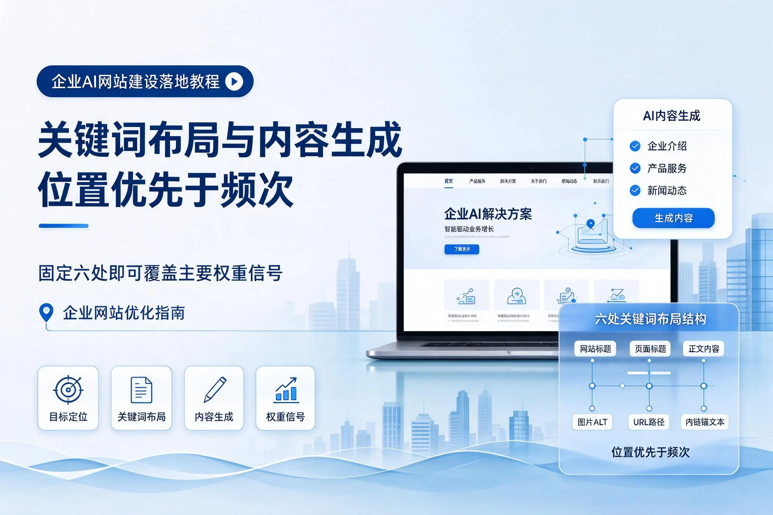 金昌企业AI网站建设落地教程:关键词布局与内容生成