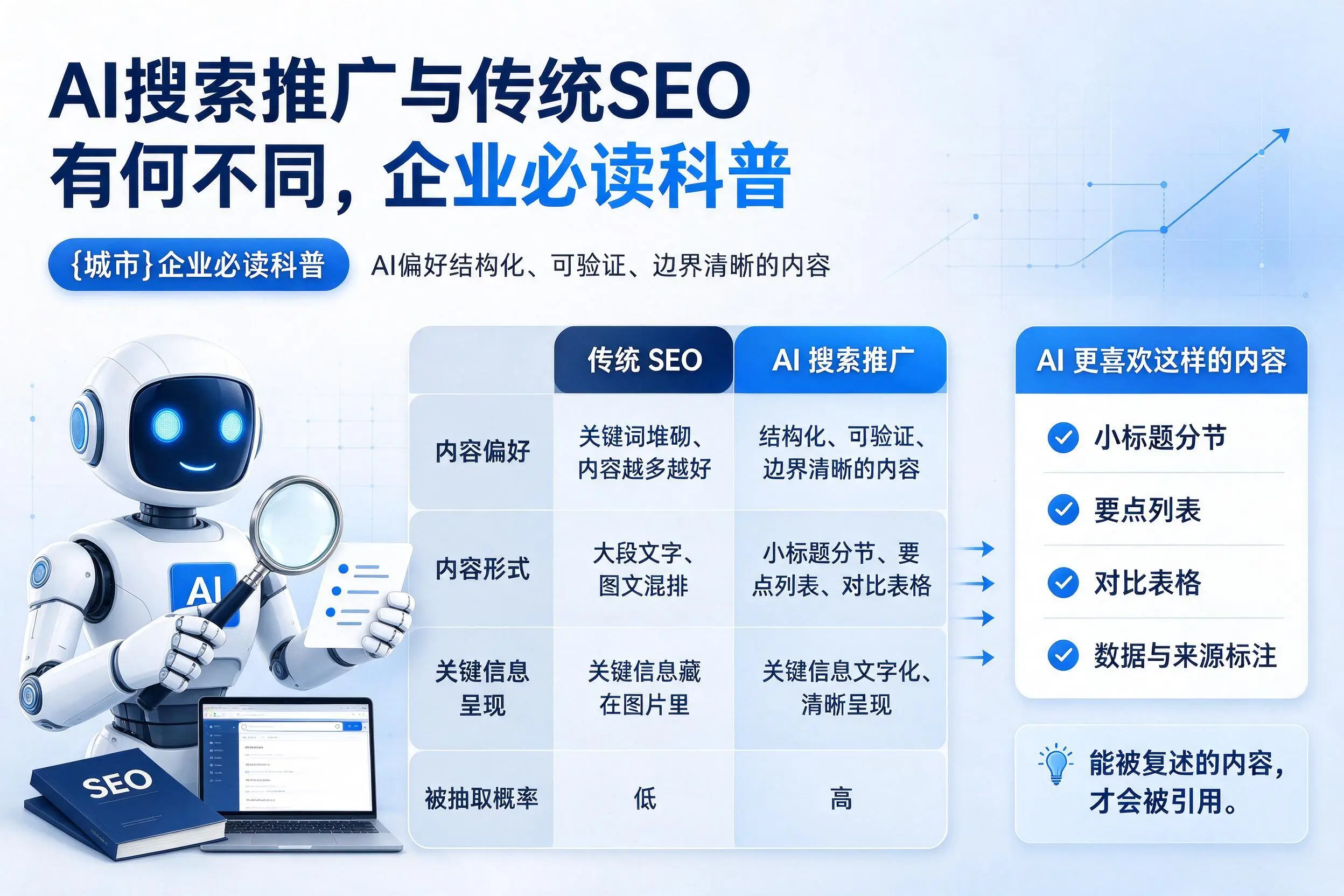 AI搜索推广与传统SEO有何不同,金昌企业必读科普